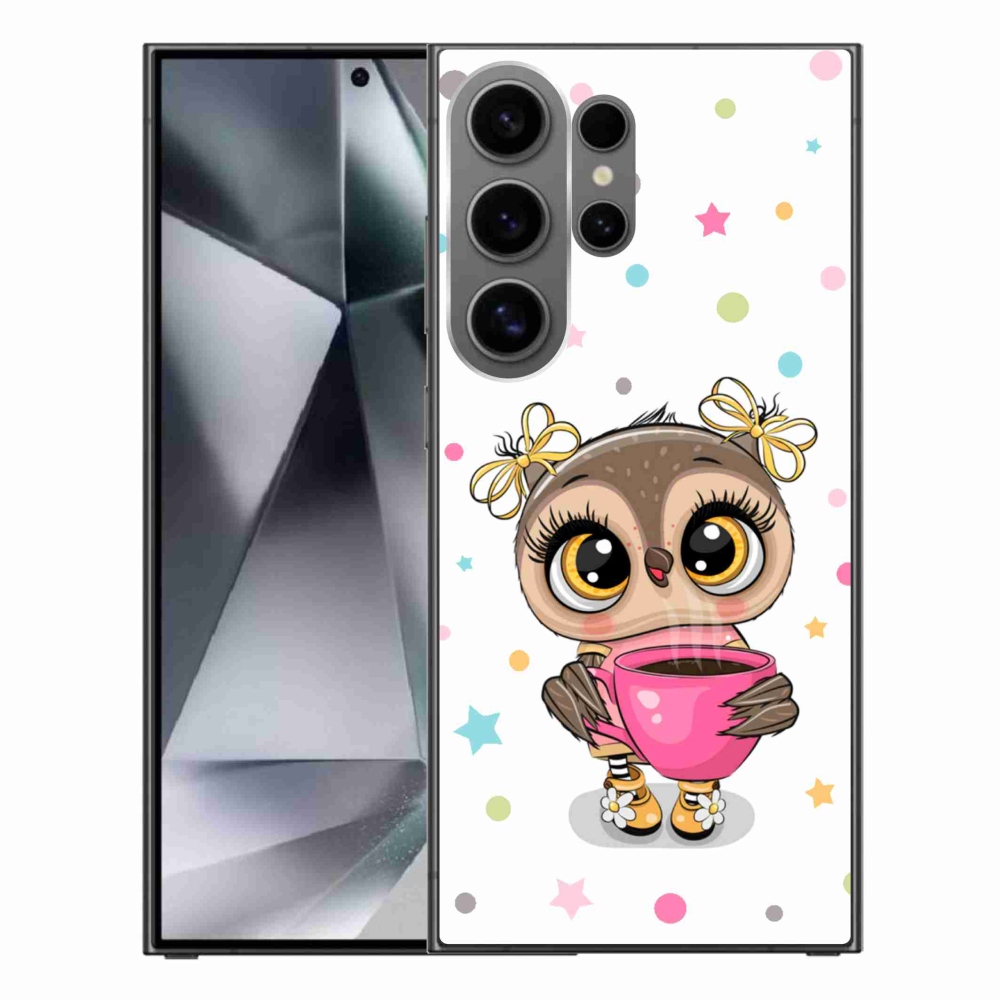 Zselés borítás mmCase Samsung Galaxy S24 Ultra készülékhez - rajzfilm bagoly