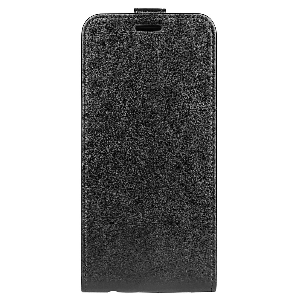 Függőleges könyvtáska Samsung Galaxy S25 készülékhez - fekete