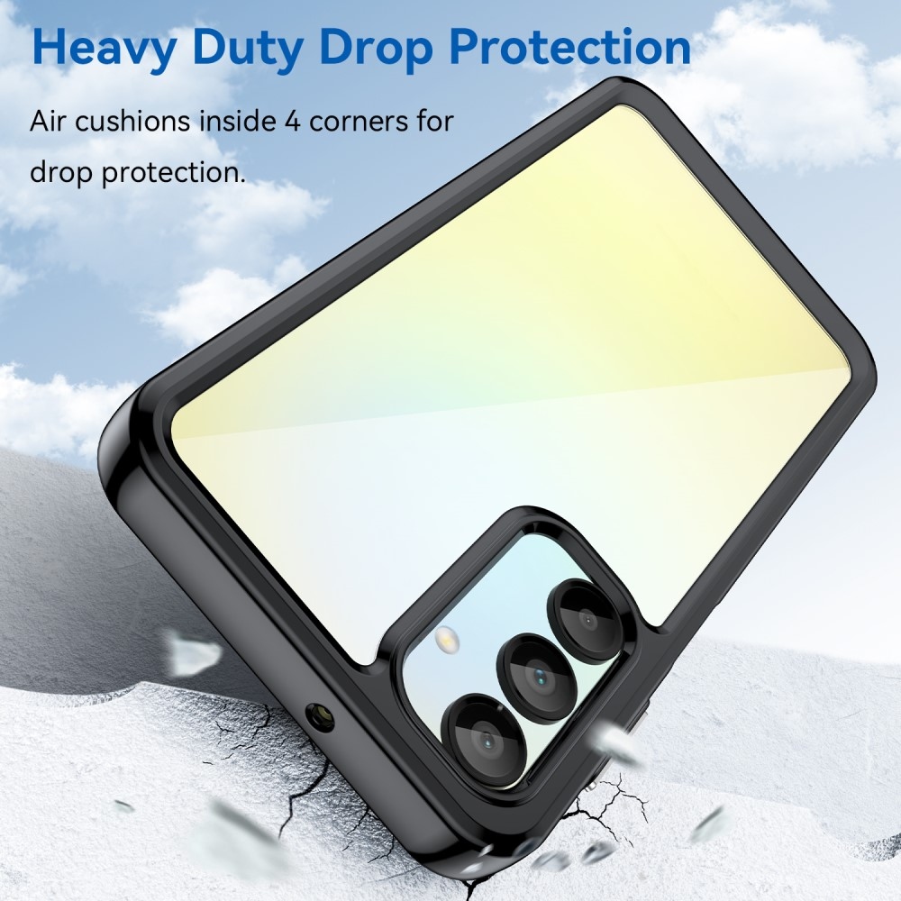 Gél tok fix hátlappal Samsung Galaxy A16 4G/5G készülékhez - fekete