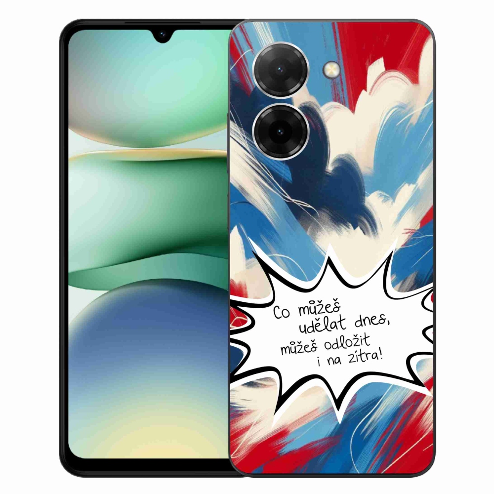 Gél borító mmCase a Xiaomi Redmi A5 (173.45x79.35x8.45mm) - vicces szöveg 9 fehér háttérrel