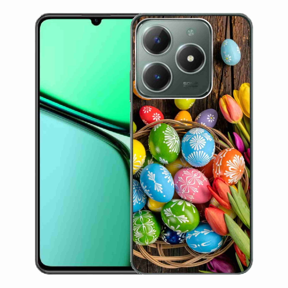 Gél borító mmCase a Realme C61 készülékhez - Húsvéti tojás