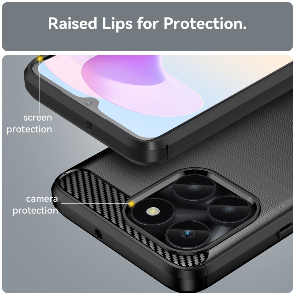 Szénálló zselés tok a Honor X6a készülékhez - fekete