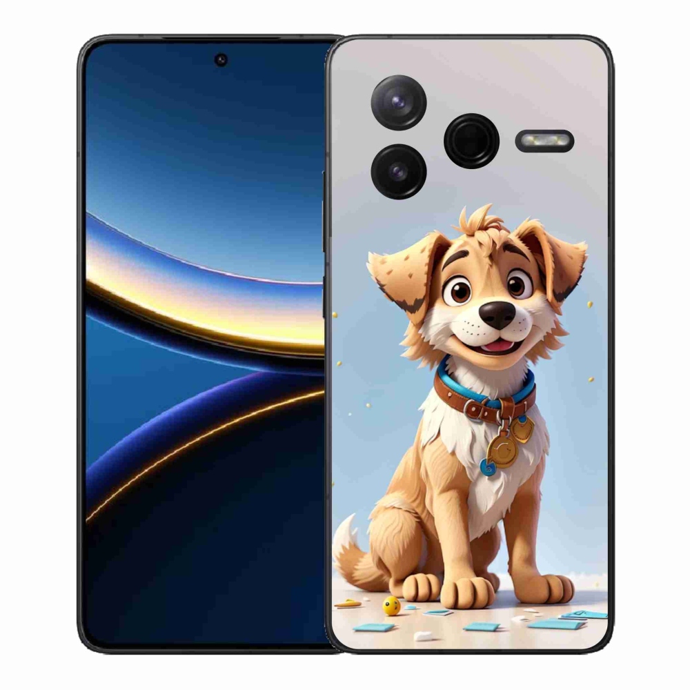 Gél borítás mmCase a Xiaomi Poco F7 Pro számára - rajzfilm kiskutya