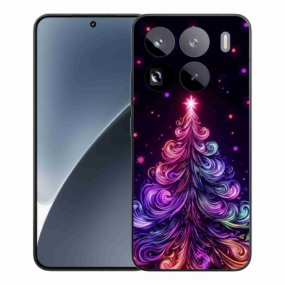 Gél borítás mmCase a Xiaomi 15 Pro-hoz - neon karácsonyfa 1
