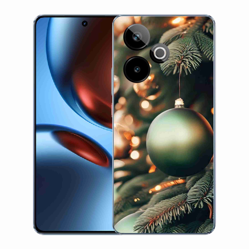 Rugalmas zselés tok mmCase képpel a Realme GT 7 5G/GT 7T 5G számára - karácsonyi dekoráció 1