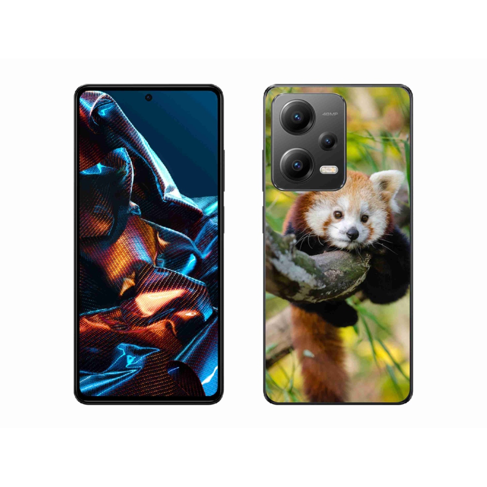 Gél borítás mmCase a Xiaomi Redmi Note 12 Pro 5G-hez - panda piros