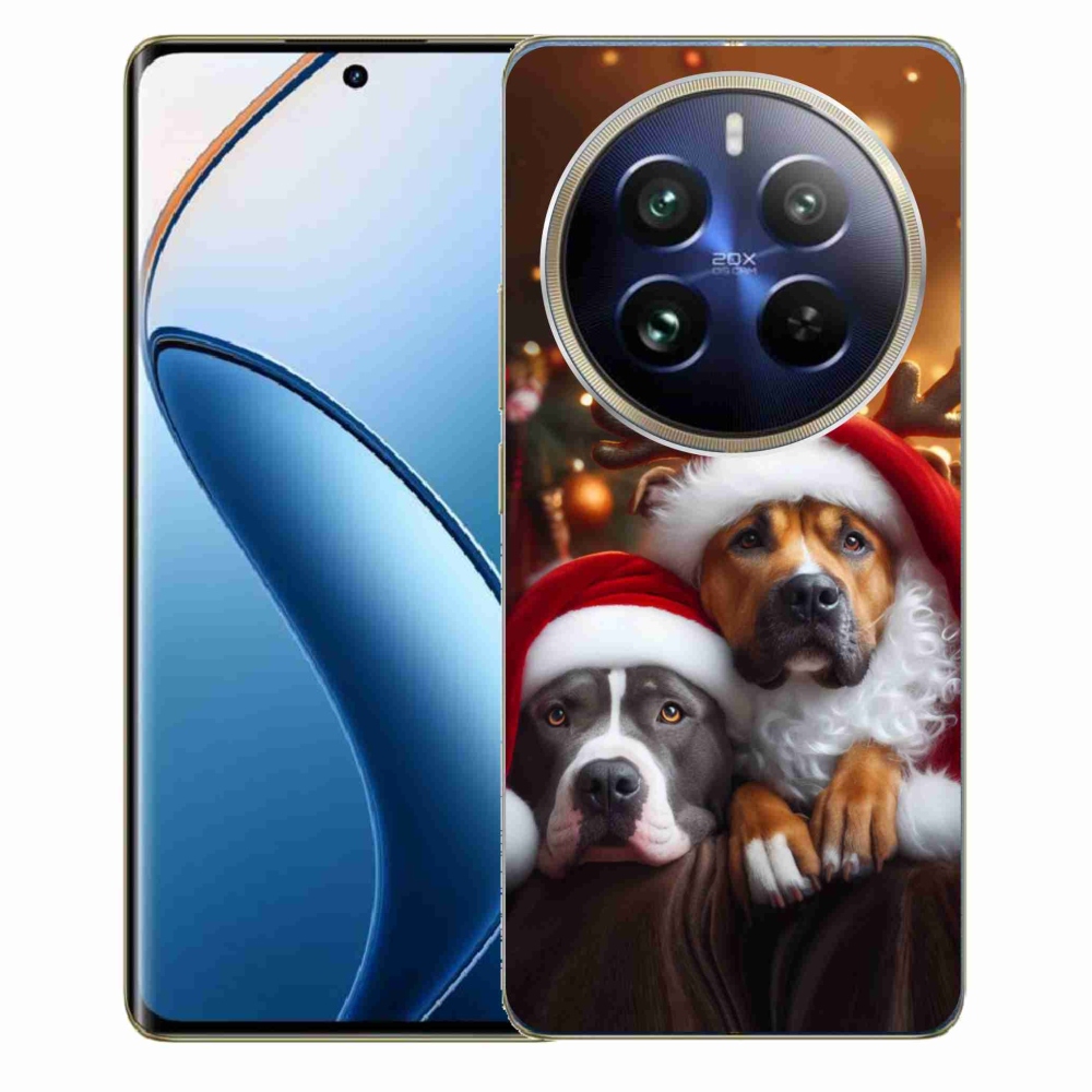 Gél borítás mmCase a Realme 12 Pro 5G/12 Pro+ 5G számára - Karácsonyi kutyák