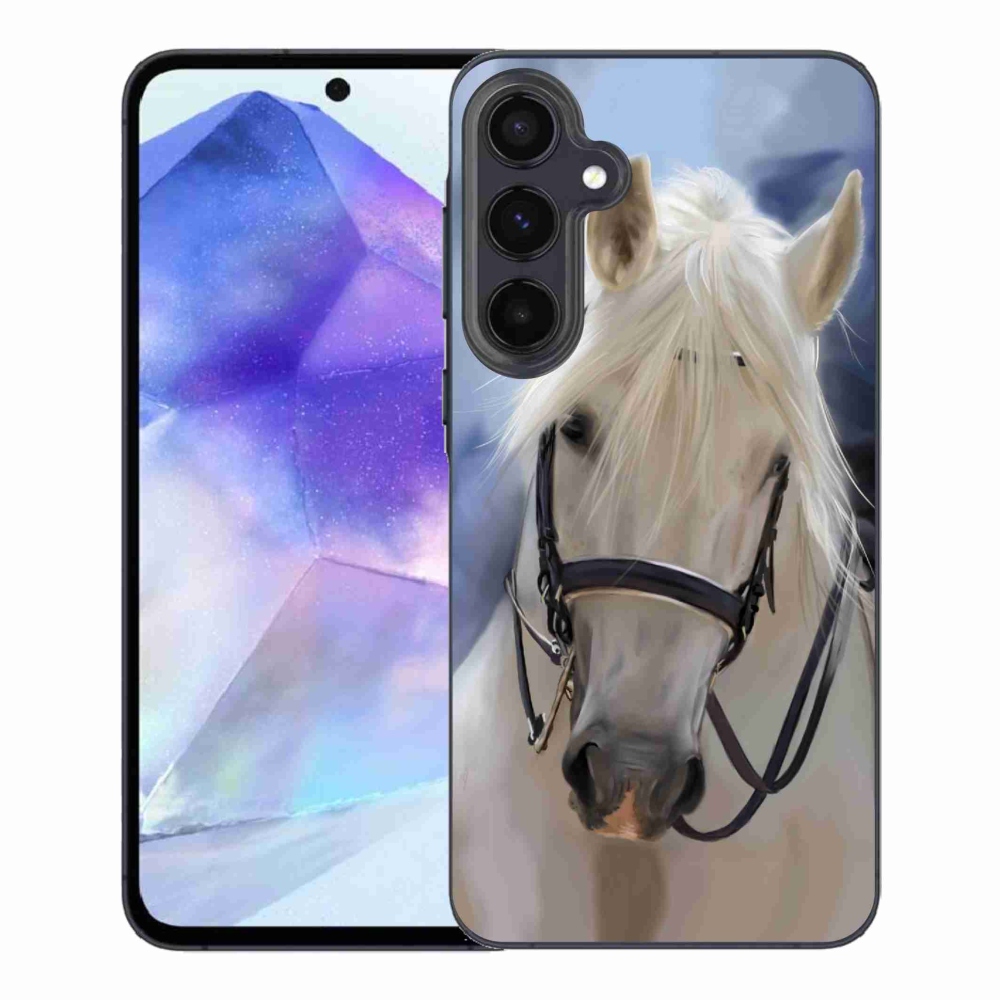 Gél védőhuzat mmCase Samsung Galaxy A55 5G - fehér ló