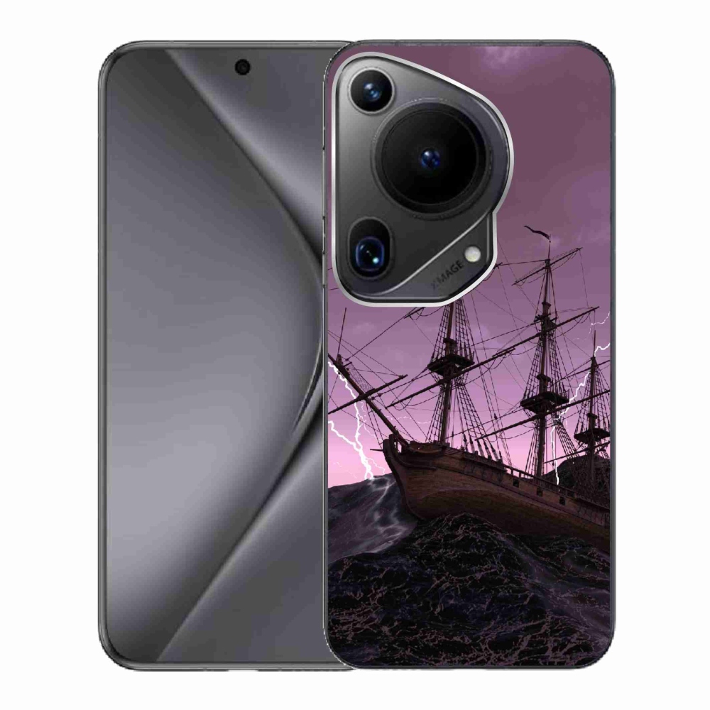 Gél borítás mmCase a Huawei Pura 70 Ultra számára - hajó a viharban