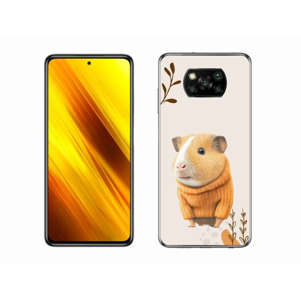 Gél borítás mmCase a Xiaomi Poco X3 Pro számára - tengerimalac a pulóverben