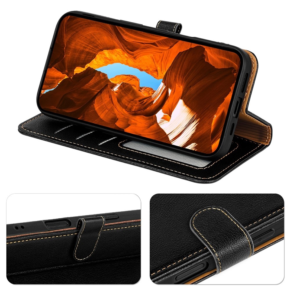 Csatos könyvtáska Xiaomi Redmi 15 5G - fekete