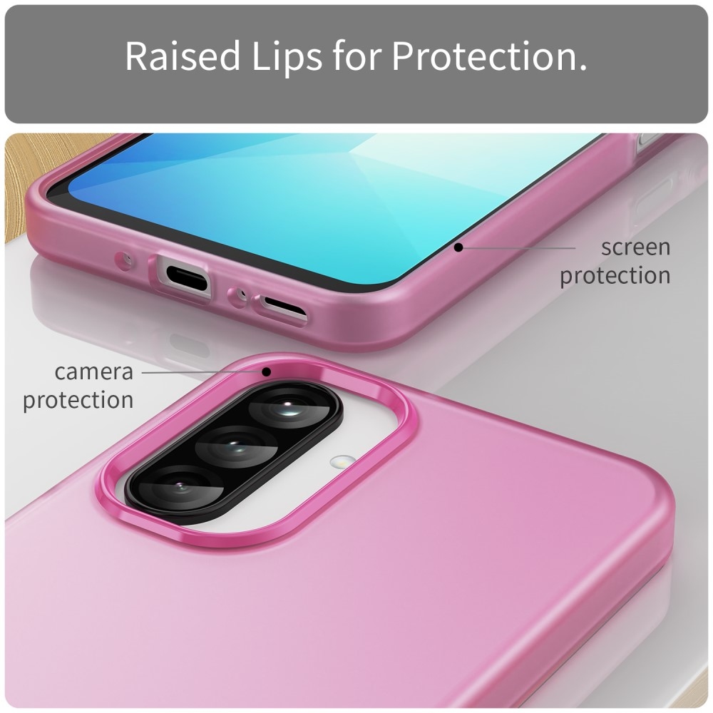 Candys matt zselés tok Samsung Galaxy A26 5G - rózsaszínű