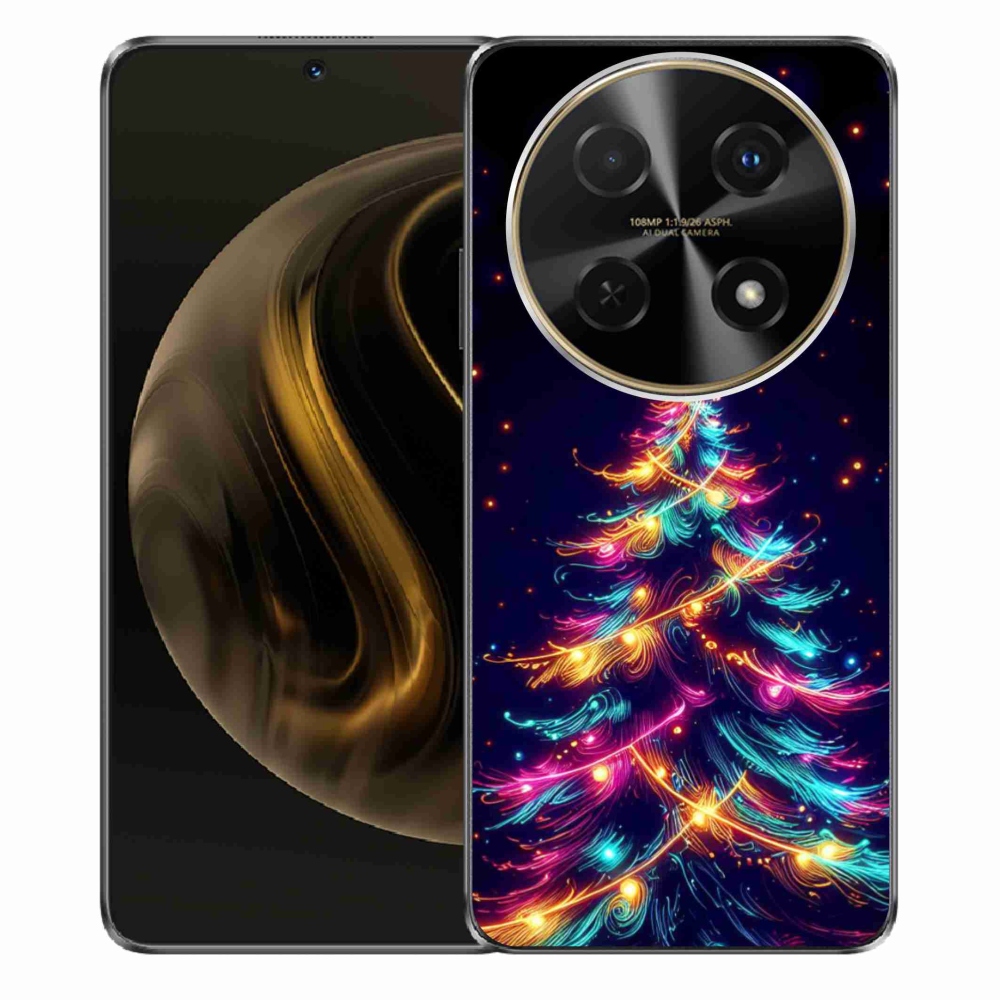 Gél borítás mmCase a Huawei Nova 12i számára - neon karácsonyfa