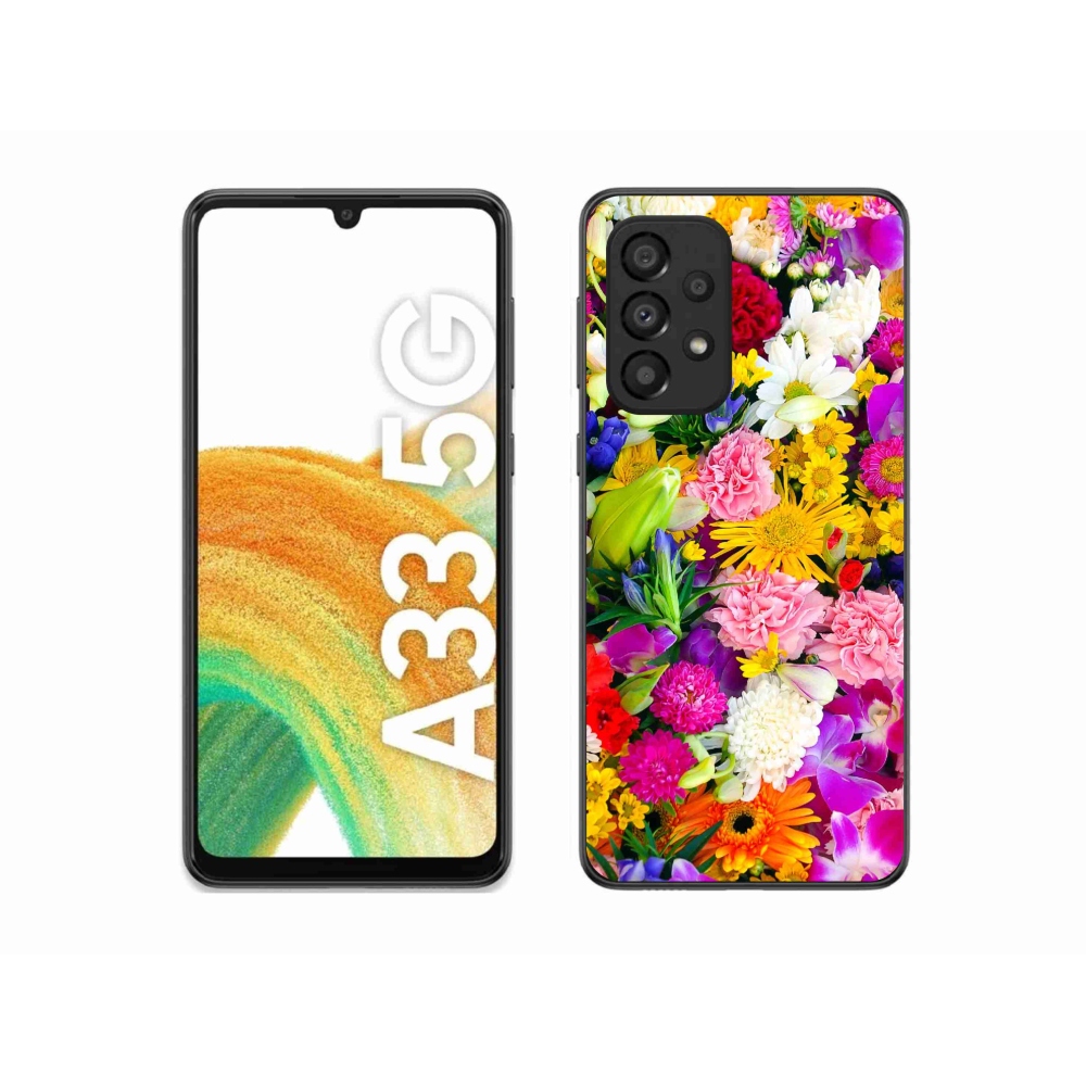 Gél borítás mmCase Samsung Galaxy A33 5G - virágok 12