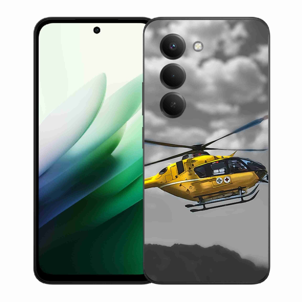 Gél borítás mmCase a Xiaomi Redmi 15 5G számára - sárga helikopter