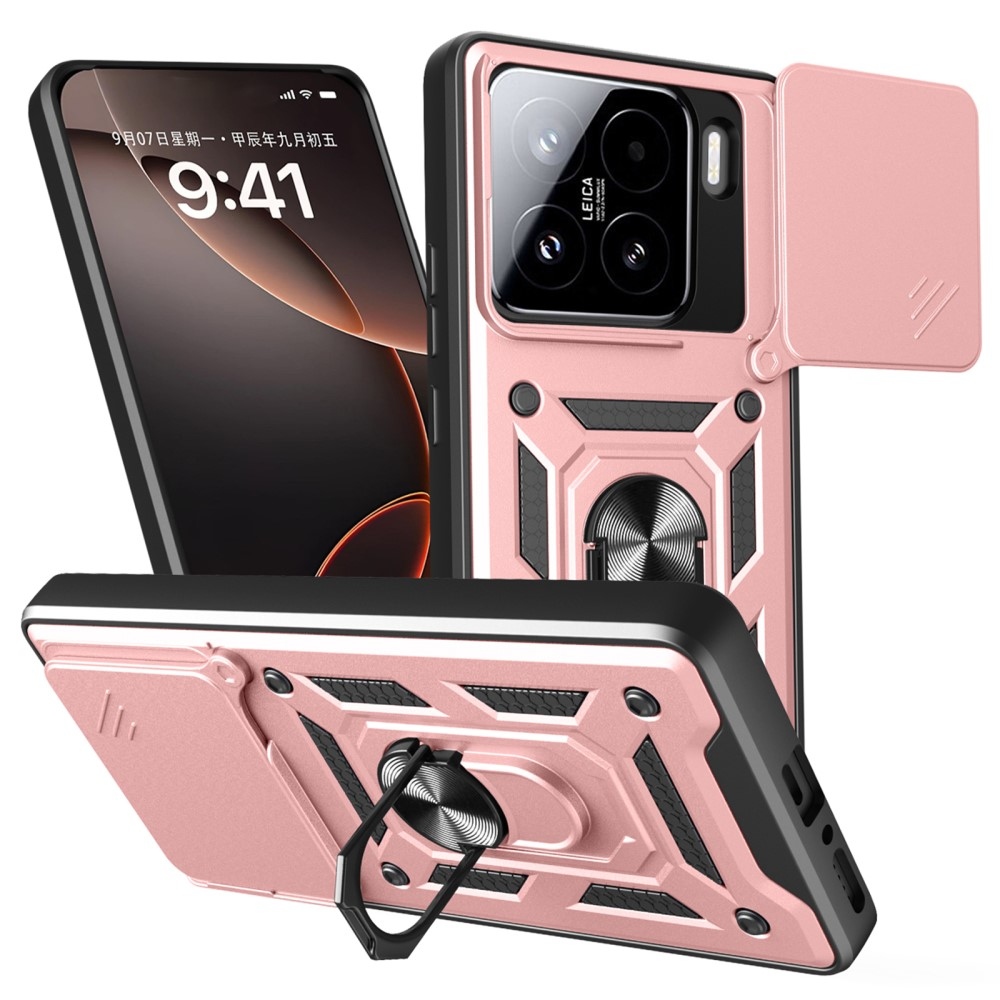 Tartós csúszásbiztos borítás Xiaomi 15 - rózsaarany