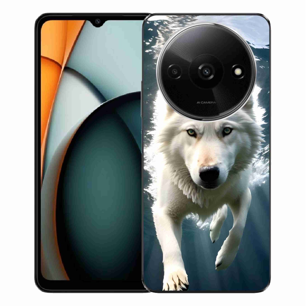 Gél borítás mmCase a Xiaomi Redmi A3-hoz - fehér farkas