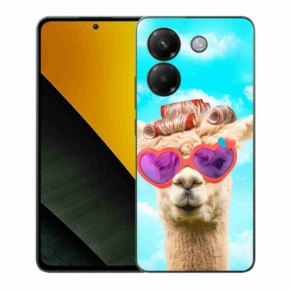 Gél borítás mmCase a Xiaomi Poco M7 Pro 5G számára - szemüveges láma