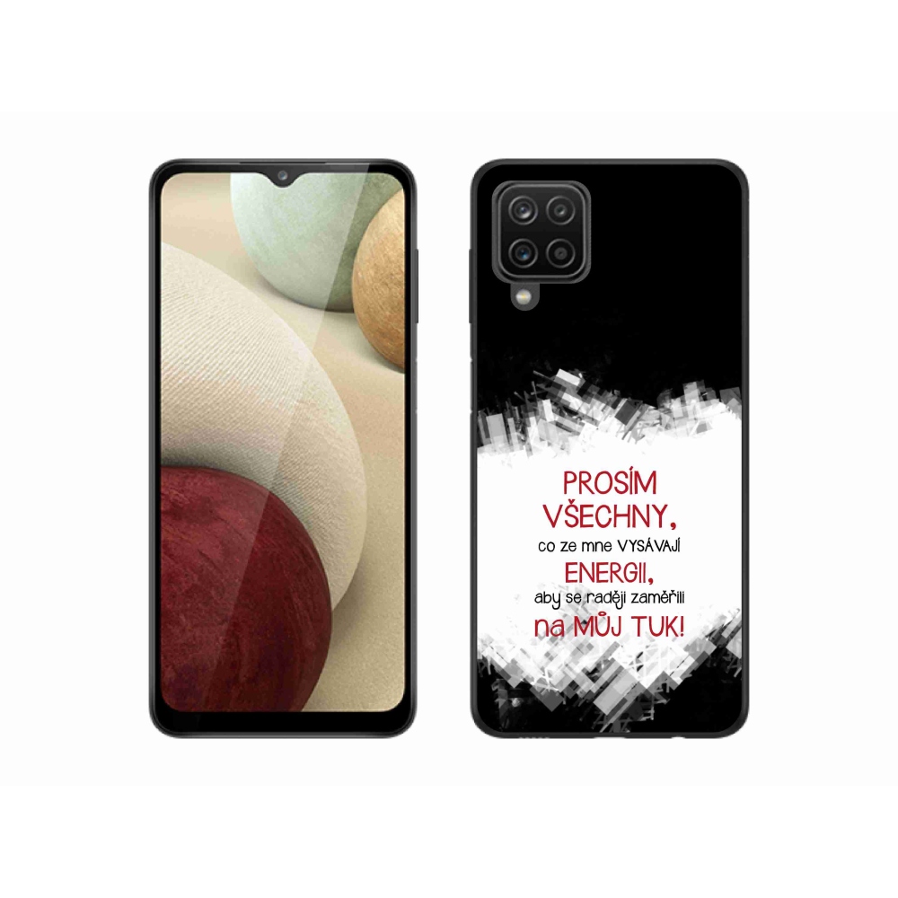 Gél borító mmCase Samsung Galaxy M12 - vicces szöveg 1 piros