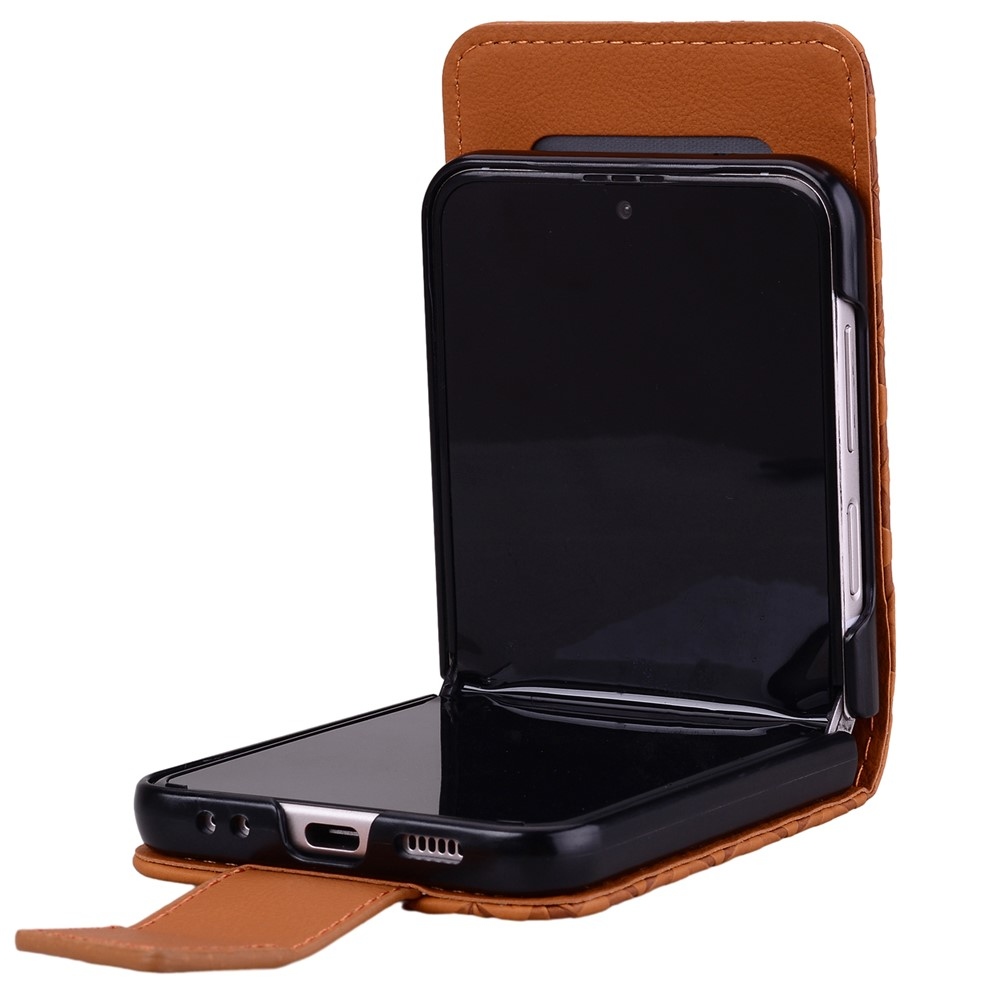 Gridy könyvtáska Samsung Galaxy Z Flip7 5G - barna