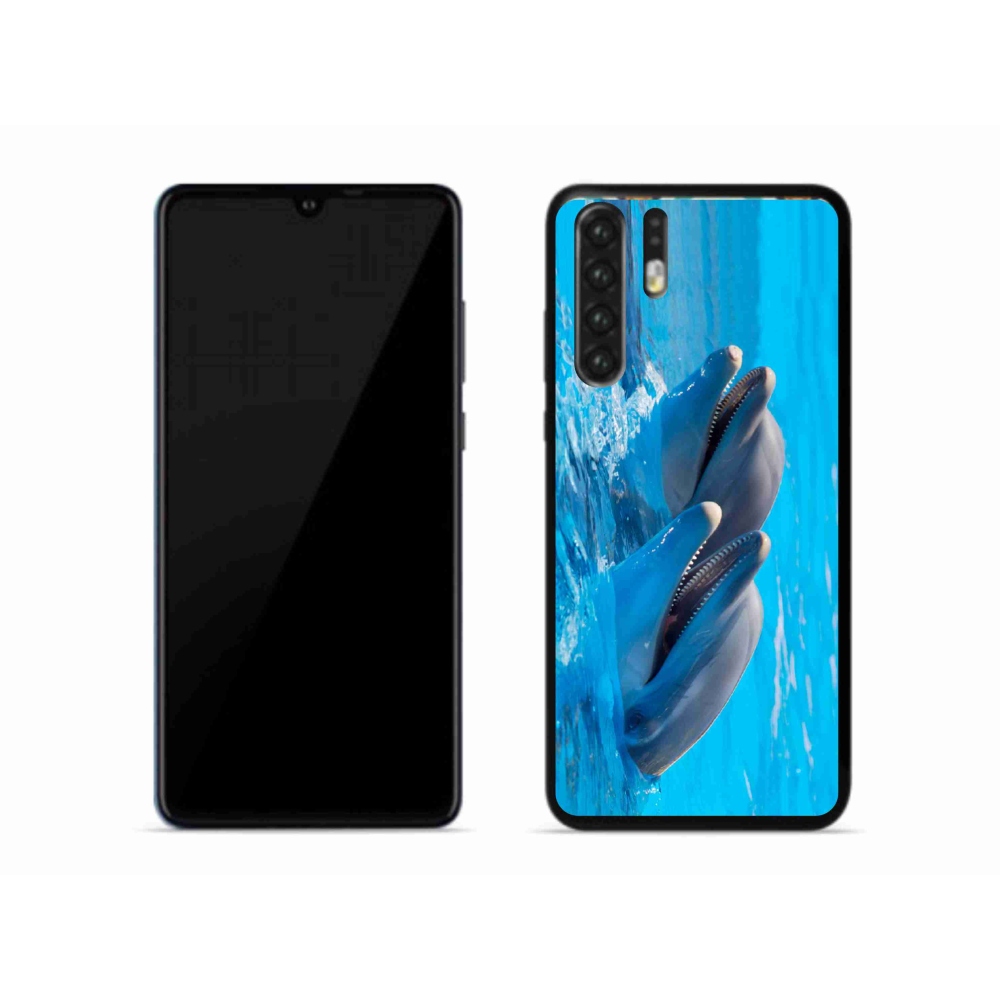 Gél borítás mmCase mobil Huawei P30 Pro - delfinek - mobiltelefonhoz