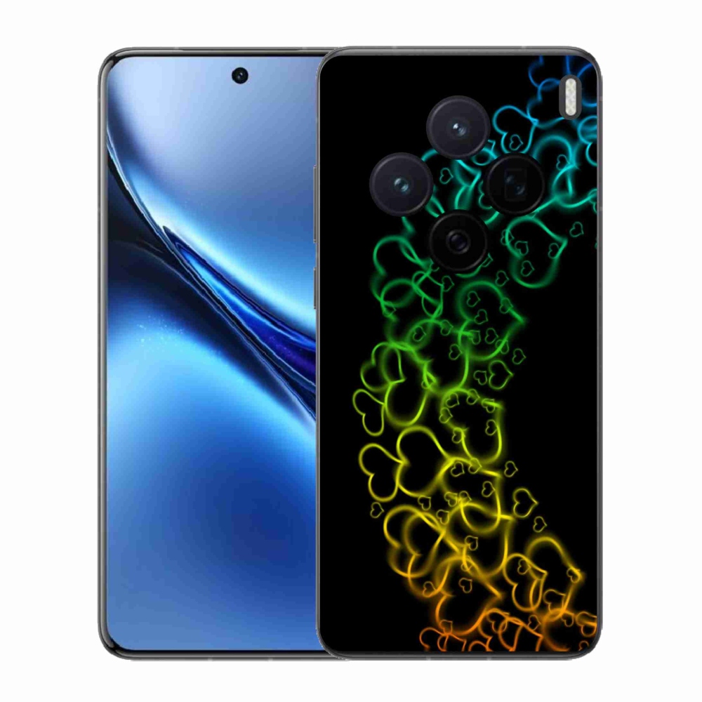 Zselés borítás mmCase a Vivo X200 5G-hez - színes szívek