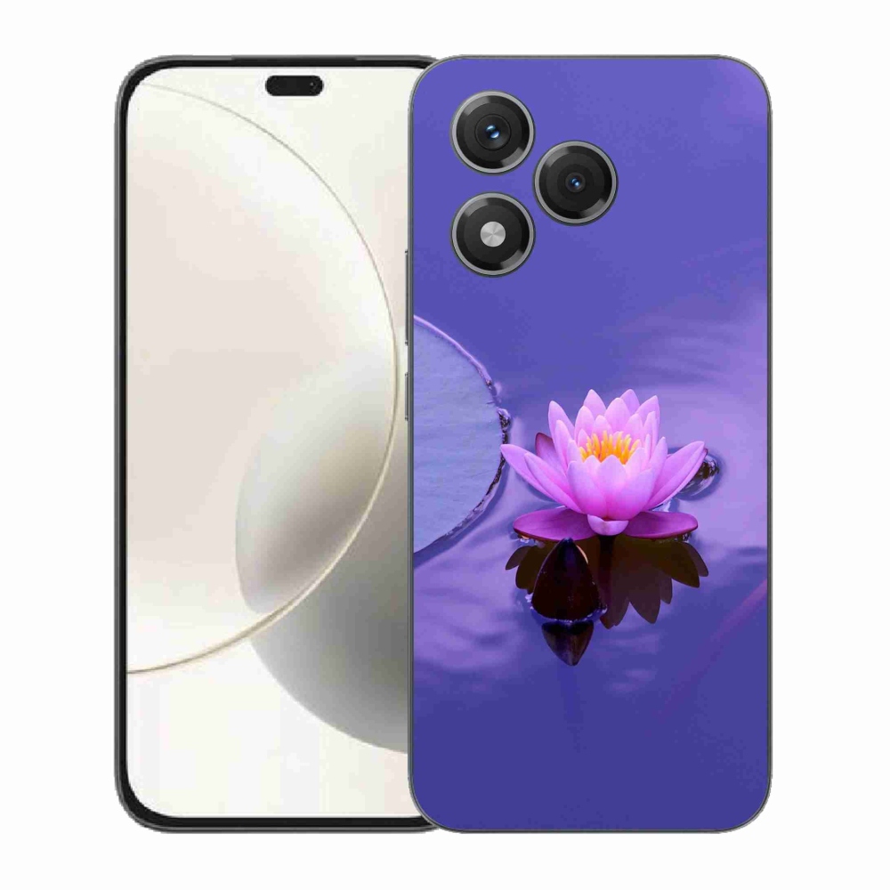 Zselés borítás mmCase a Honor 400 Lite-hoz - virág a felületen