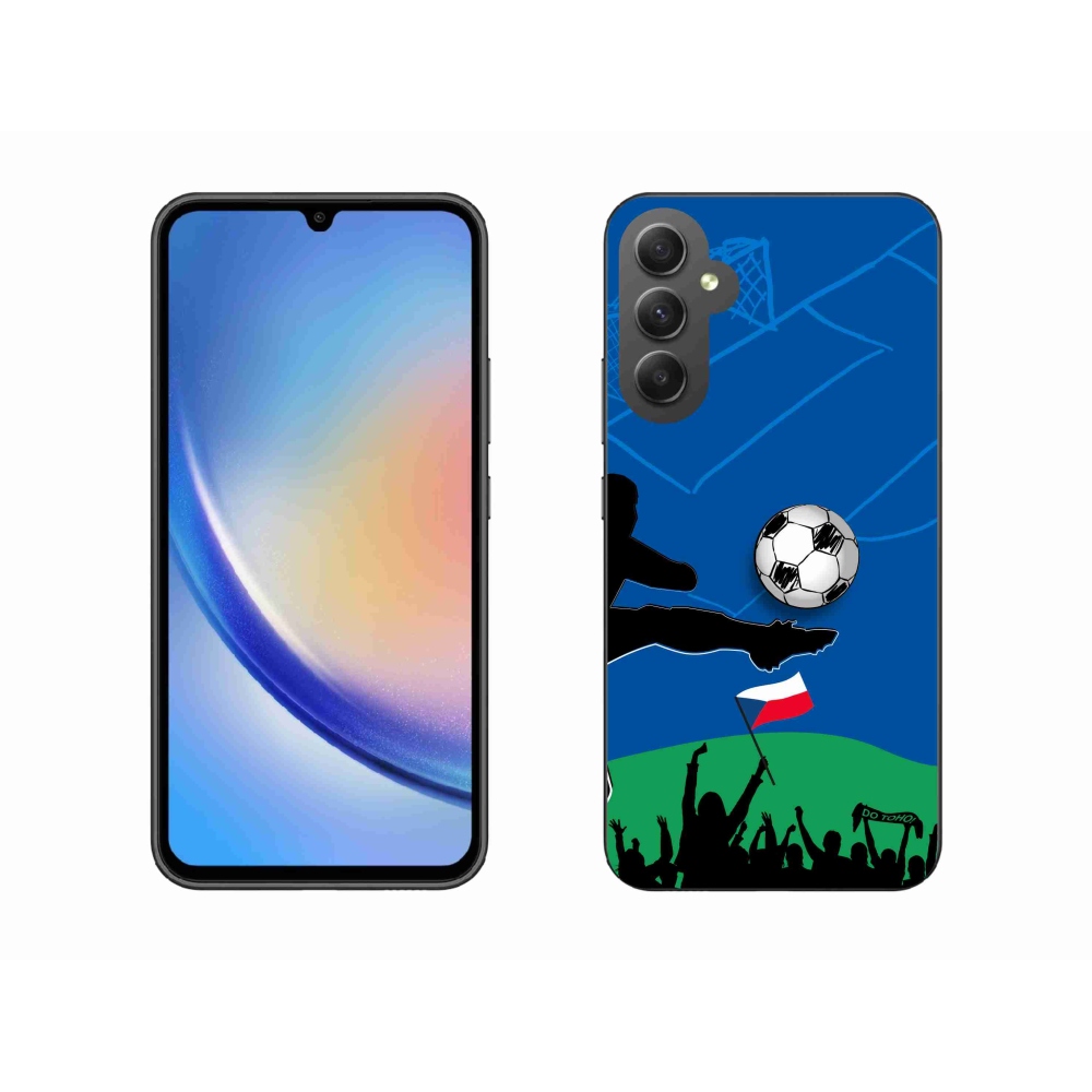 Gél borítás mmCase Samsung Galaxy A34 5G - futballszurkolók számára