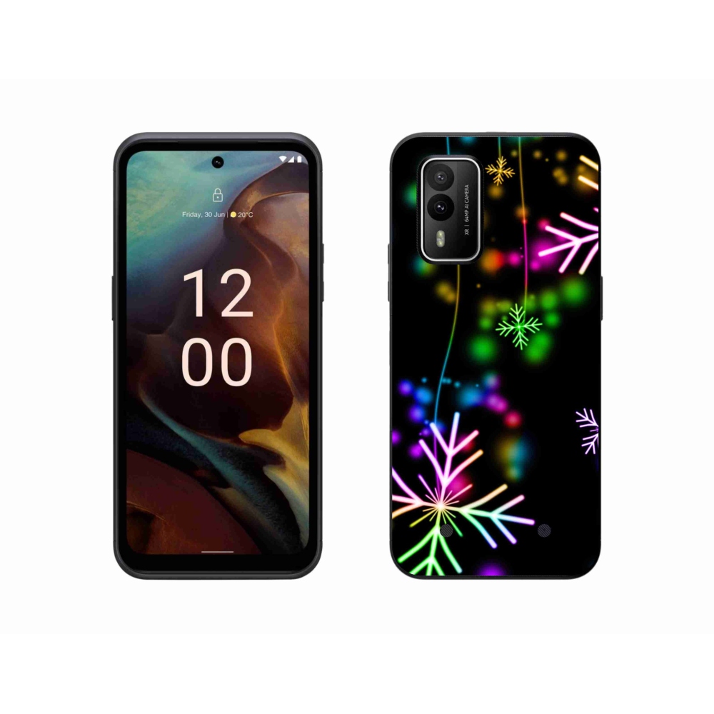 Zselés borítás mmCase a Nokia XR21 készülékhez - színes pelyhekkel