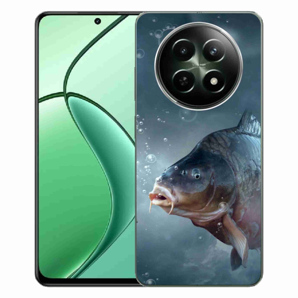 Zselés borítás mmCase a Realme 12 5G/12x 5G készülékhez - ponty és buborékok