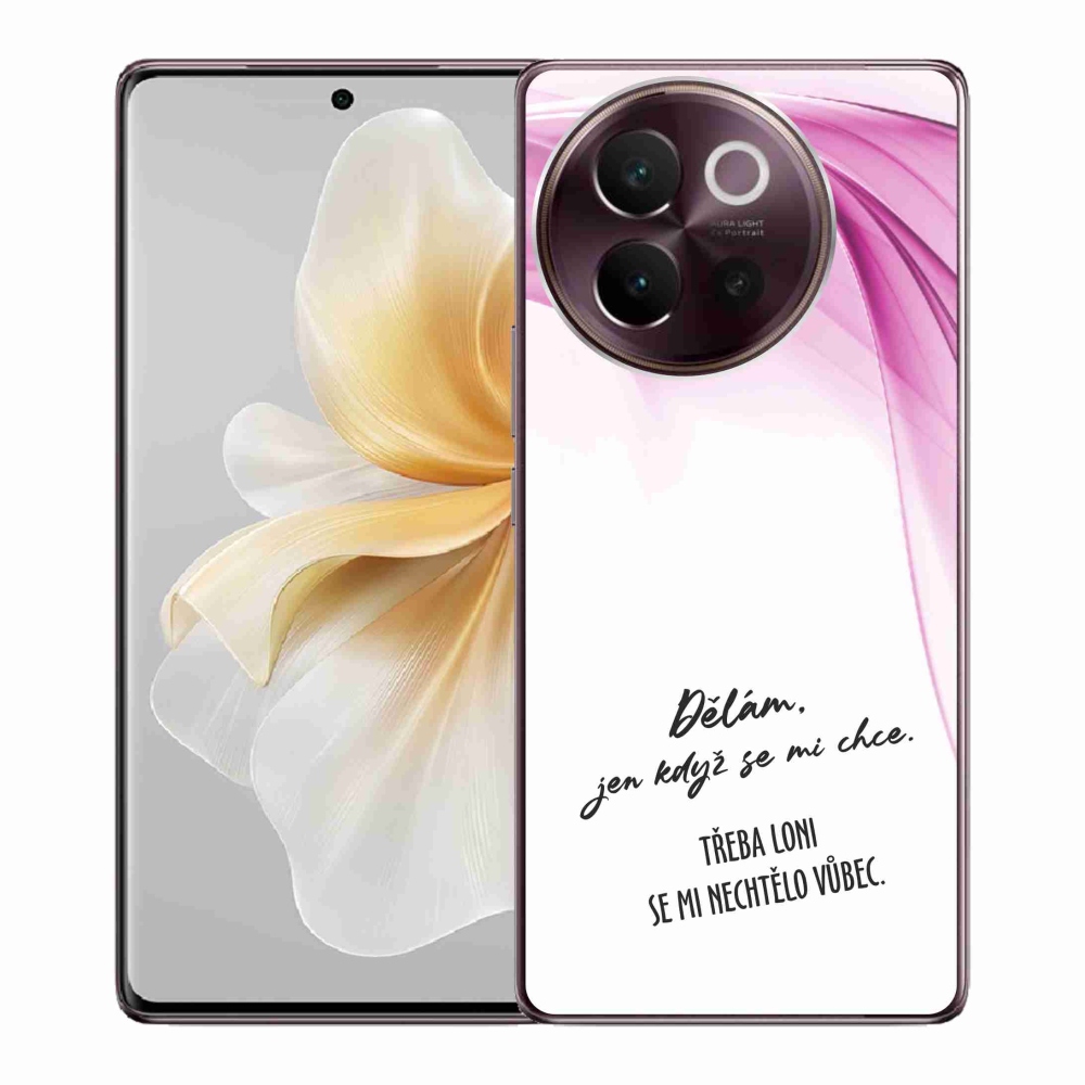 Gél borító mmCase a Vivo V40 Lite 5G készülékhez - vicces szöveg 12 fehér háttér