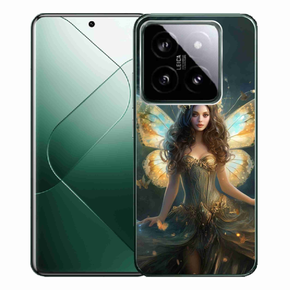 Gél borítás mmCase a Xiaomi 14 Pro számára - pillangó nő