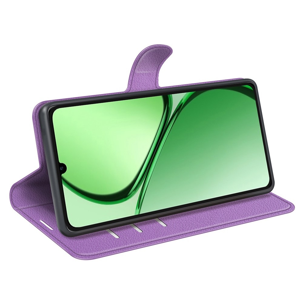 Litchi könyvtáska Realme C61/C63 készülékhez - lila