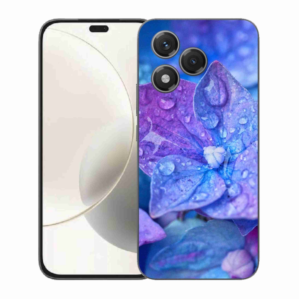 Zselés borítás mmCase a Honor 400 Lite-hoz - lila virág