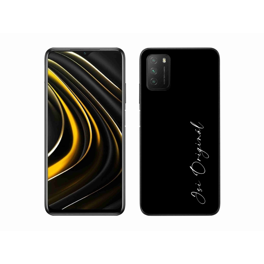 Gél borító mmCase a Xiaomi Poco M3-hoz - te vagy az eredeti fekete háttér