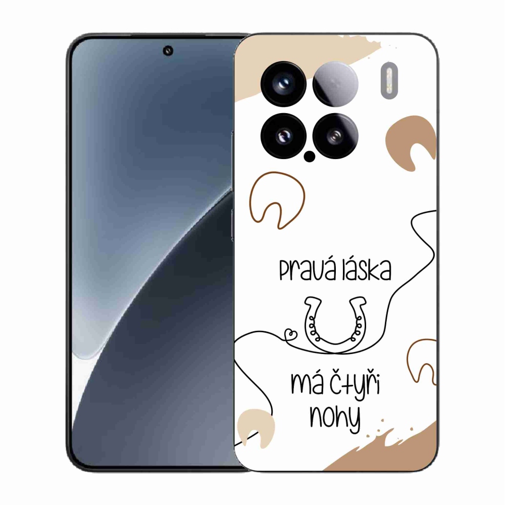 Gél borító mmCase a Xiaomi 15 - ló motívum fehér háttérrel