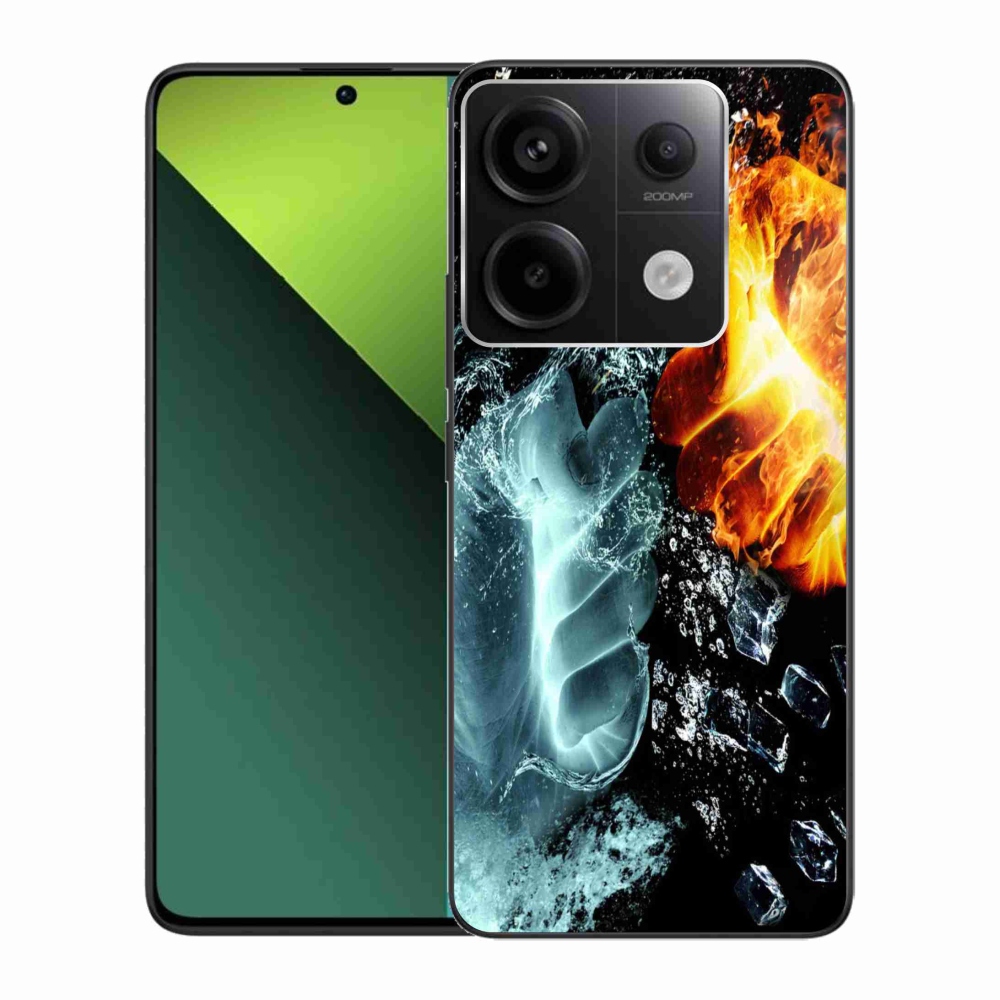 Gél borítás mmCase a Xiaomi Redmi Note 13 Pro 5G/Poco X6 5G - víz és tűz számára