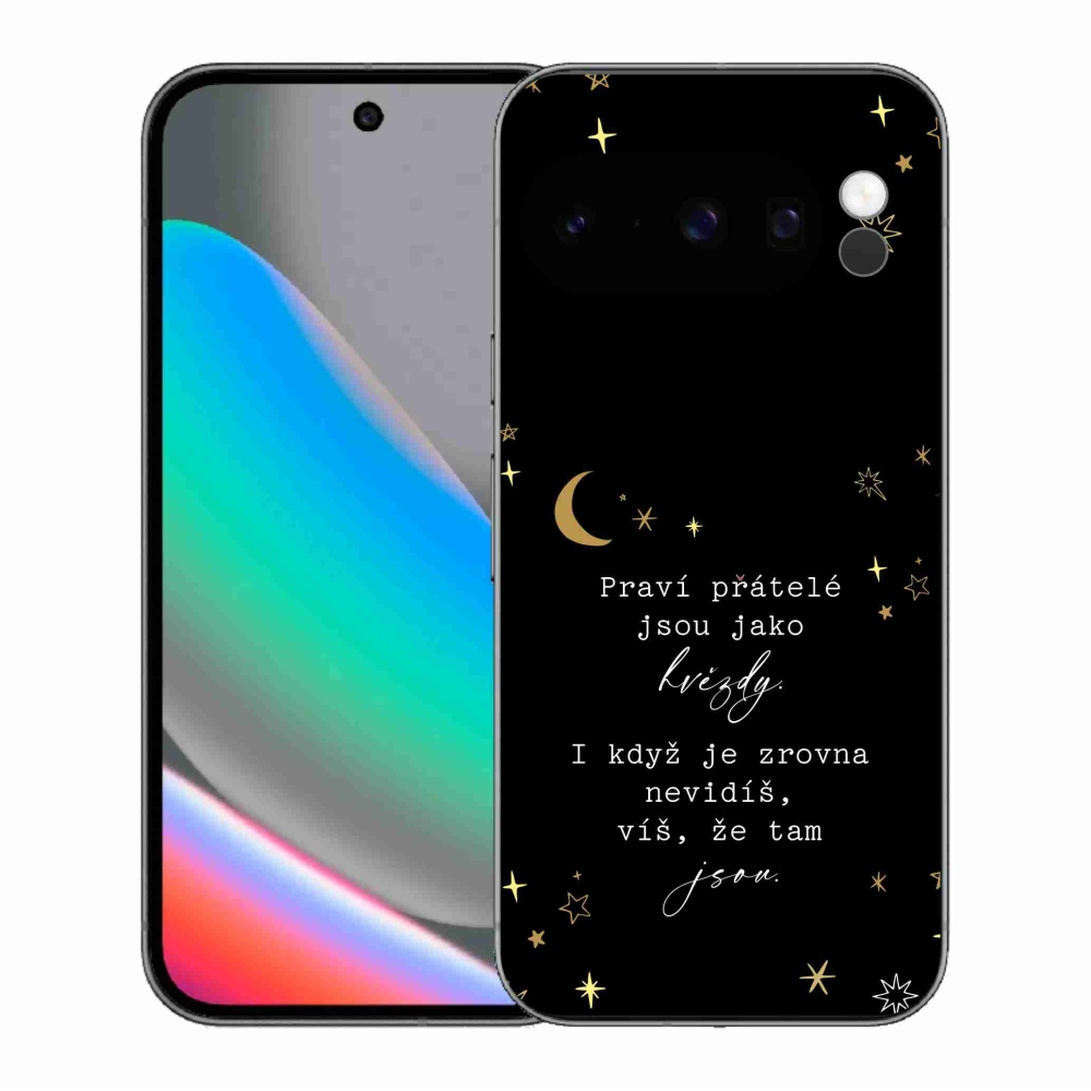 Gél borítás mmCase a Google Pixel 10 Pro készülékhez - Idézet 6 fekete háttér