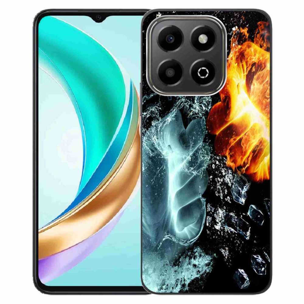 Zselés borítás mmCase a Honor X6b számára - víz és tűz