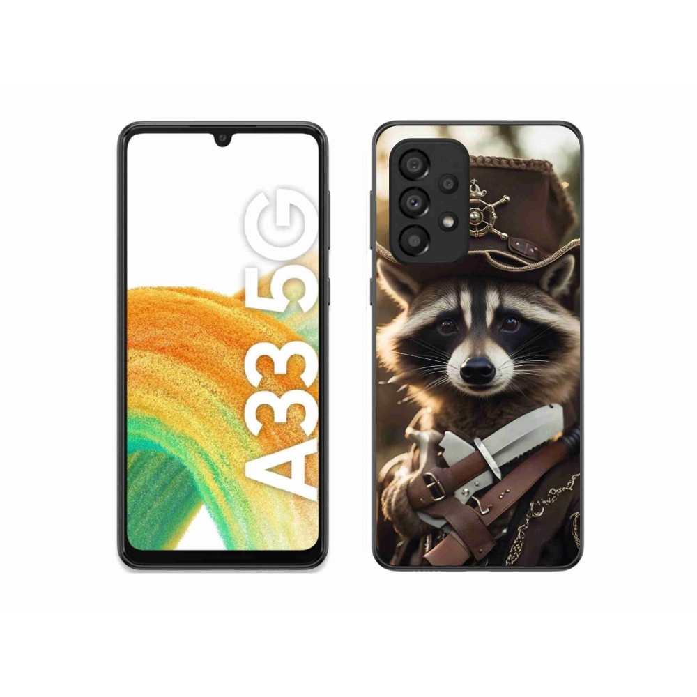 Zselés borítás mmCase Samsung Galaxy A33 5G - mosómedve egyenruhában