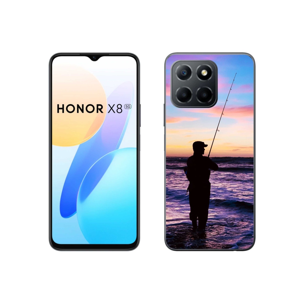 Zselés borítás mmCase a Honor X8 5G/70 Lite 5G számára - halászat 1