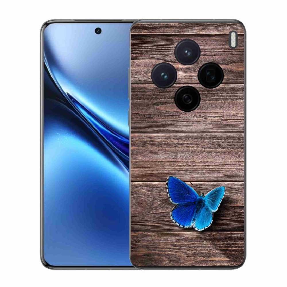 Zselés borítás mmCase a Vivo X200 5G-hez - kék pillangó 1