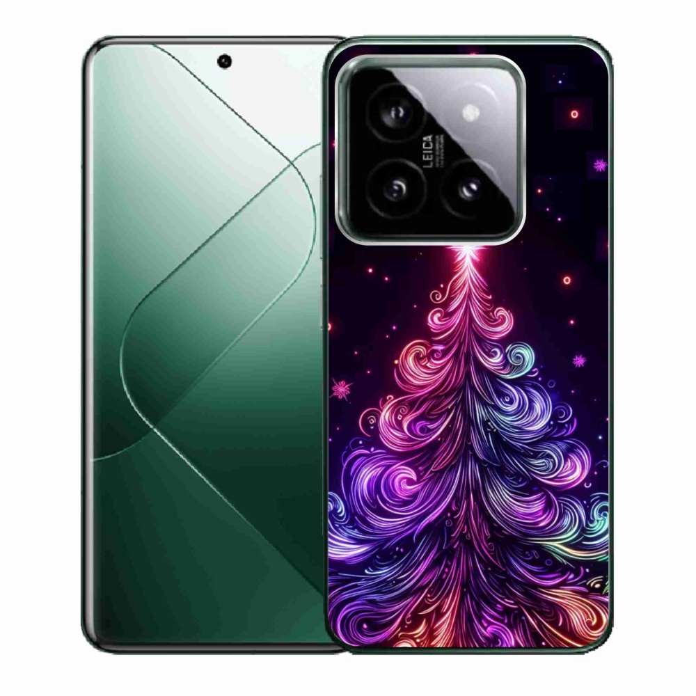 Gél borító mmCase a Xiaomi 14 - neon karácsonyfa 1