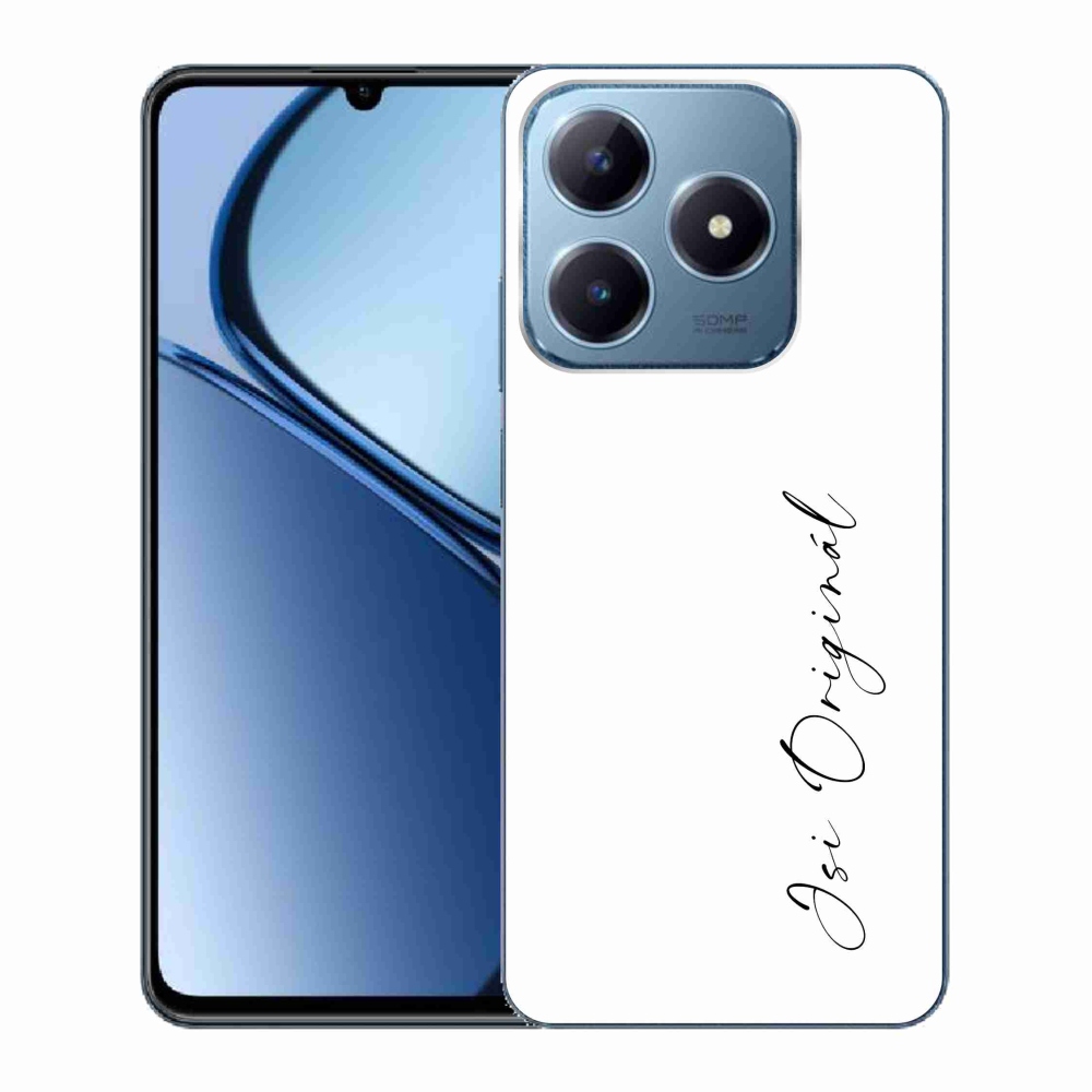 Gél borító mmCase a Realme C63-on - te vagy az eredeti fehér háttér