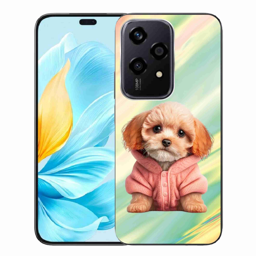 Zselés borítás mmCase a Honor 200 Lite 5G számára - pulóveres kiskutya