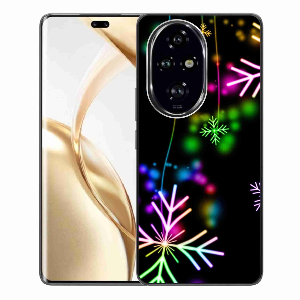 Zselés borítás mmCase a Honor 200 Pro 5G készülékhez - színes pelyhekkel