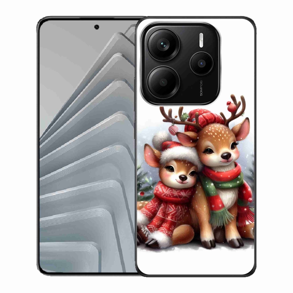 Gél borítás mmCase a Xiaomi Redmi Note 14 5G számára - karácsonyi rénszarvas