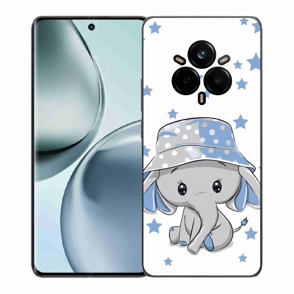 Zselés borítás mmCase a Realme 14 Pro+ 5G készülékhez - kék elefánt