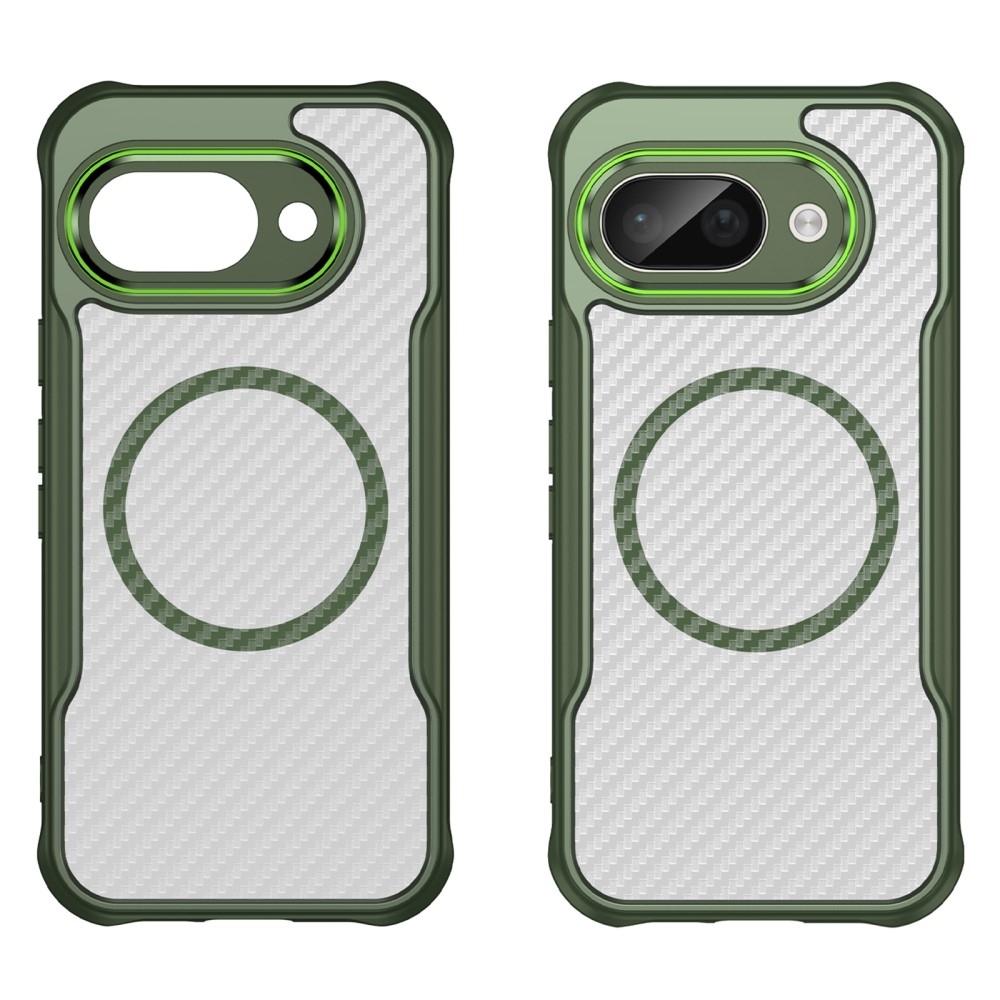 Textúrálló borítás MagSafe támogatással a Google Pixel 9a készülékre - zöld színű