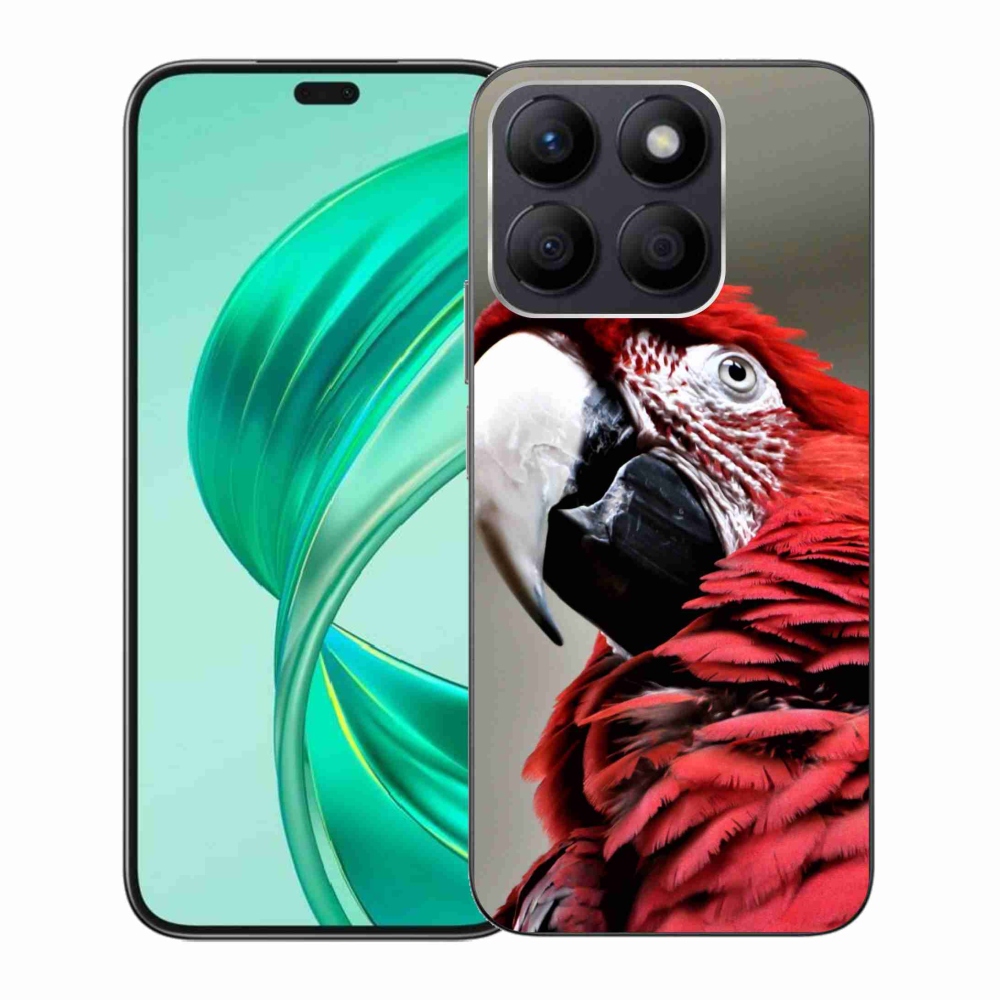 Gél tok mmCase a Honor X8b készülékhez - papagáj ara piros